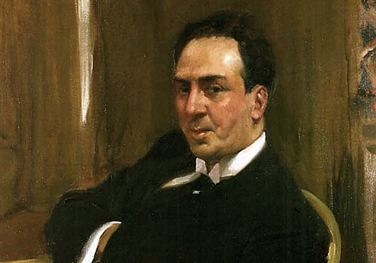Antonio Machado retratado por Joaquín Sorolla en 1917