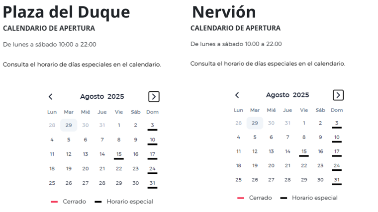 El Corte Inglés de Sevilla anuncia sus cambios de horario en agosto: abrirá todos los días