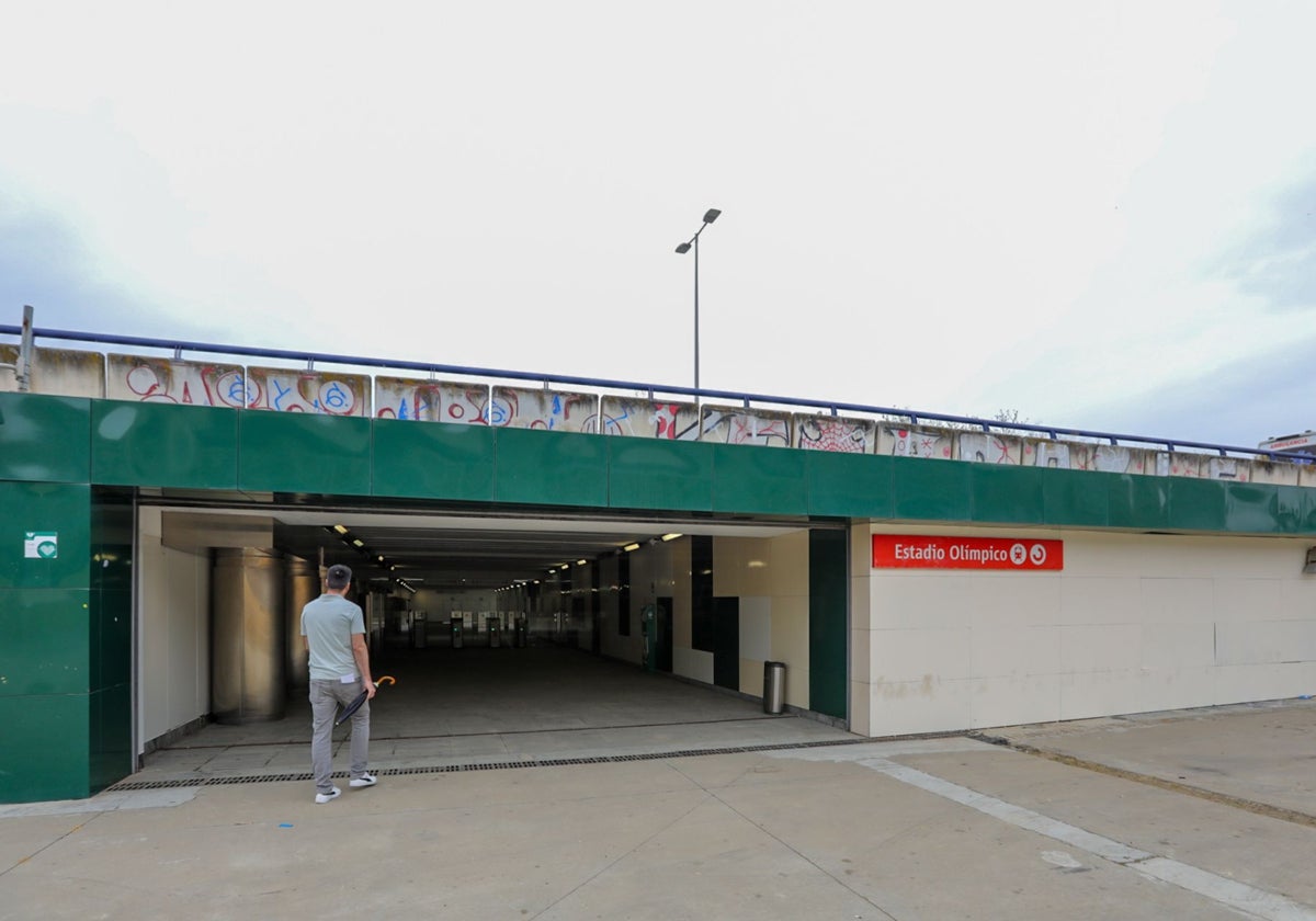 Estación de Cercanías de la Línea C2, la que se encuentra junto al estadio de la Cartuja