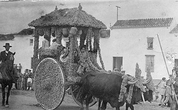 Imagen antigua de la romería de la Virgen de Gracia