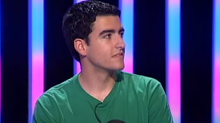 Rafa Castaño con 18 años en su debut en televisión