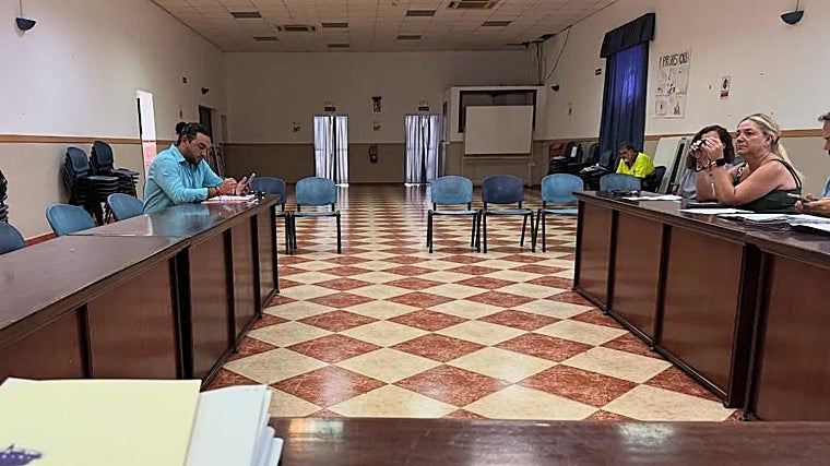 Visión desde la bancada de la alcaldesa del pleno municipal del pasado 31 de julio en Huévar del Aljarafe