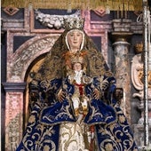 Altar de la novena de la Virgen de los Reyes