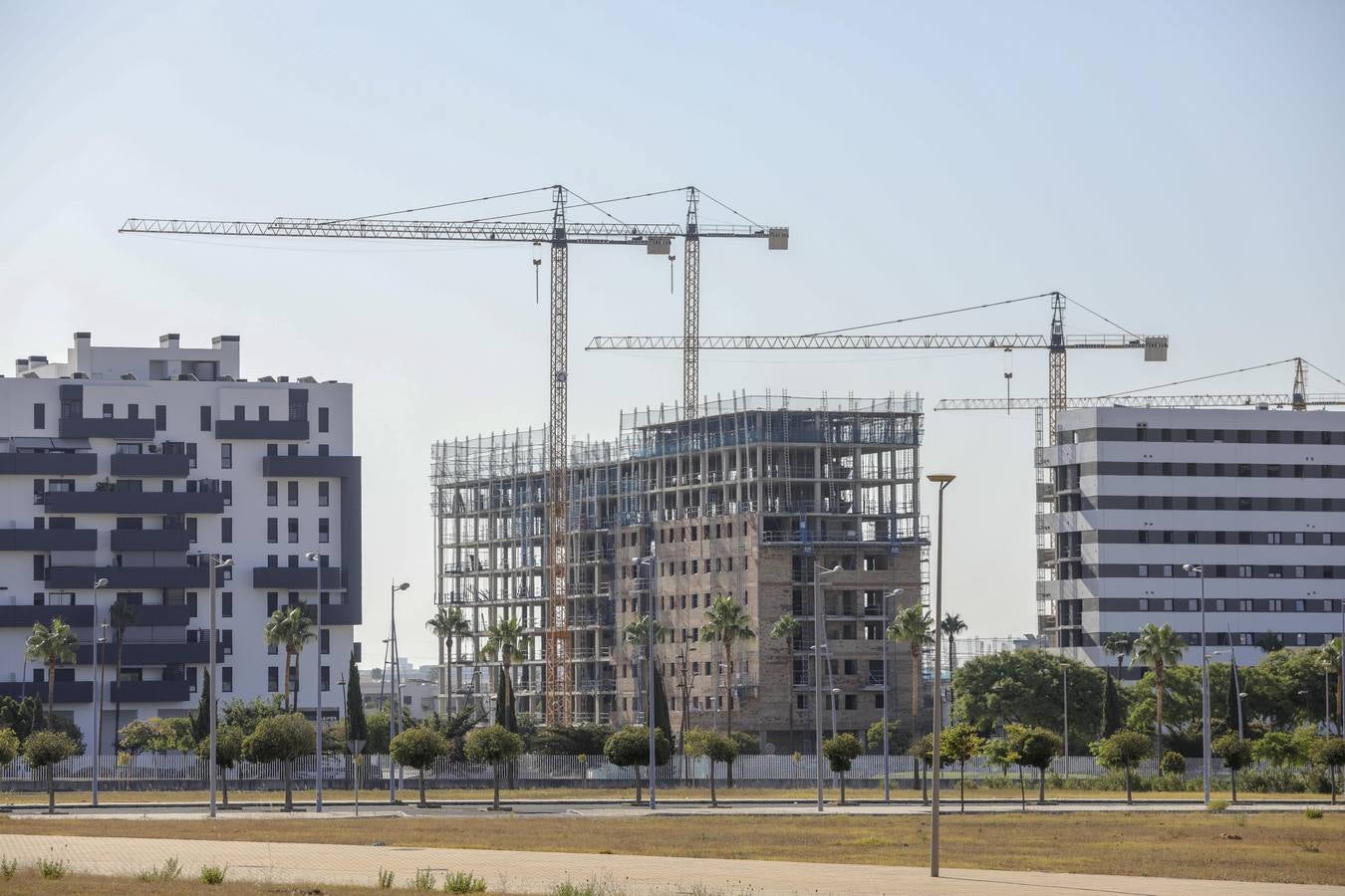 Estado actual de las obras de la nueva barriada de Entrenúcleos