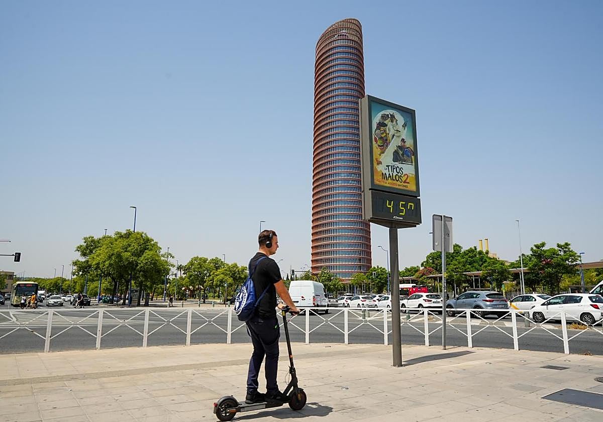 Las temperaturás máximas irán subiendo hasta los 45 grados en Sevilla