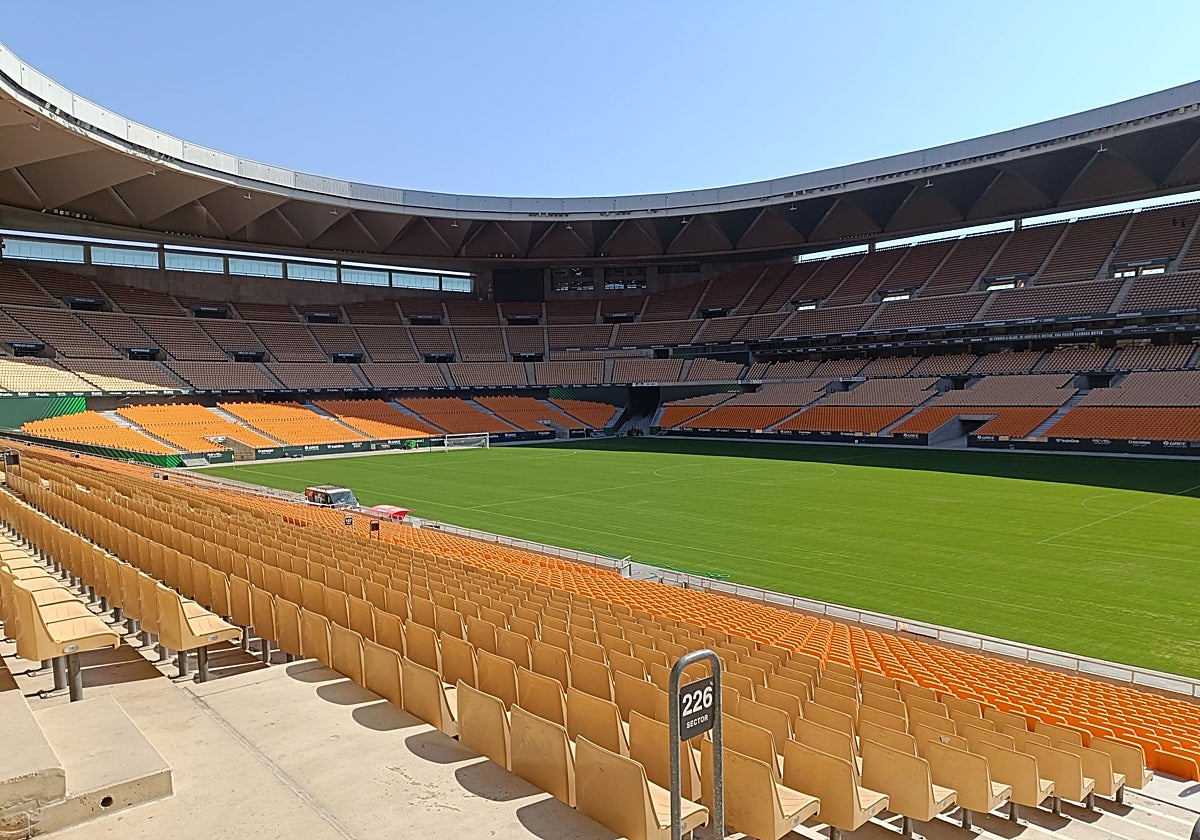 Estado del Estadio de la Cartuja en la mañana de este jueves