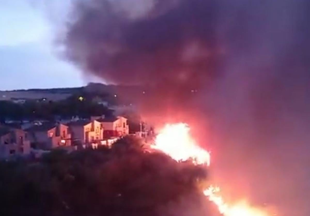 Imagen de archivo de un incendio en Camas