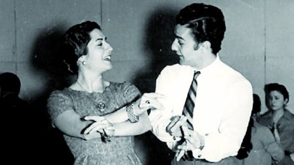 Juanita Reina ensayando con su marido Federico Casado 'Caracolillo' para el espectáculo 'Sevilla, Trono y Tronío'