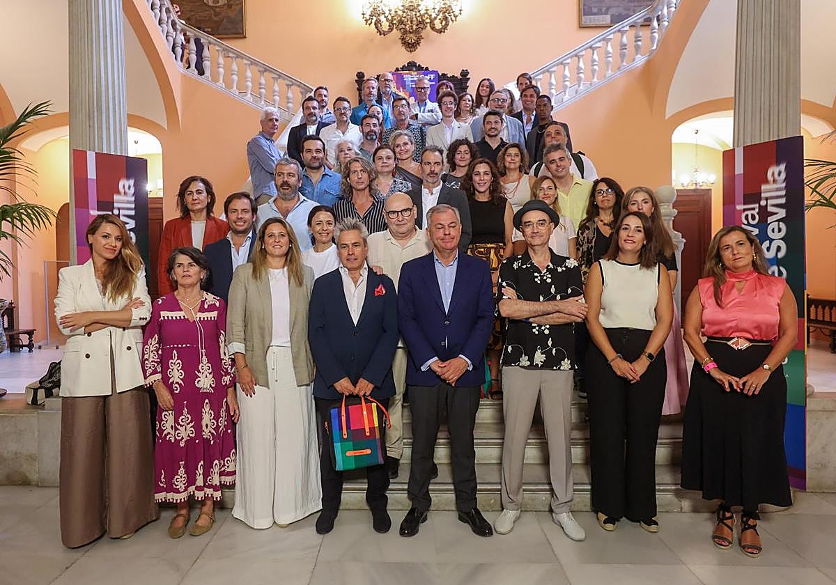 Foto de familia de la presentación de las novedades del 22 Festival de Cine Europeo de Sevilla
