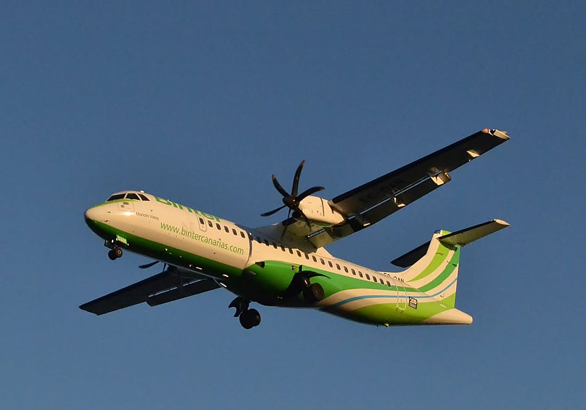 Avión de la aerolínea Binter