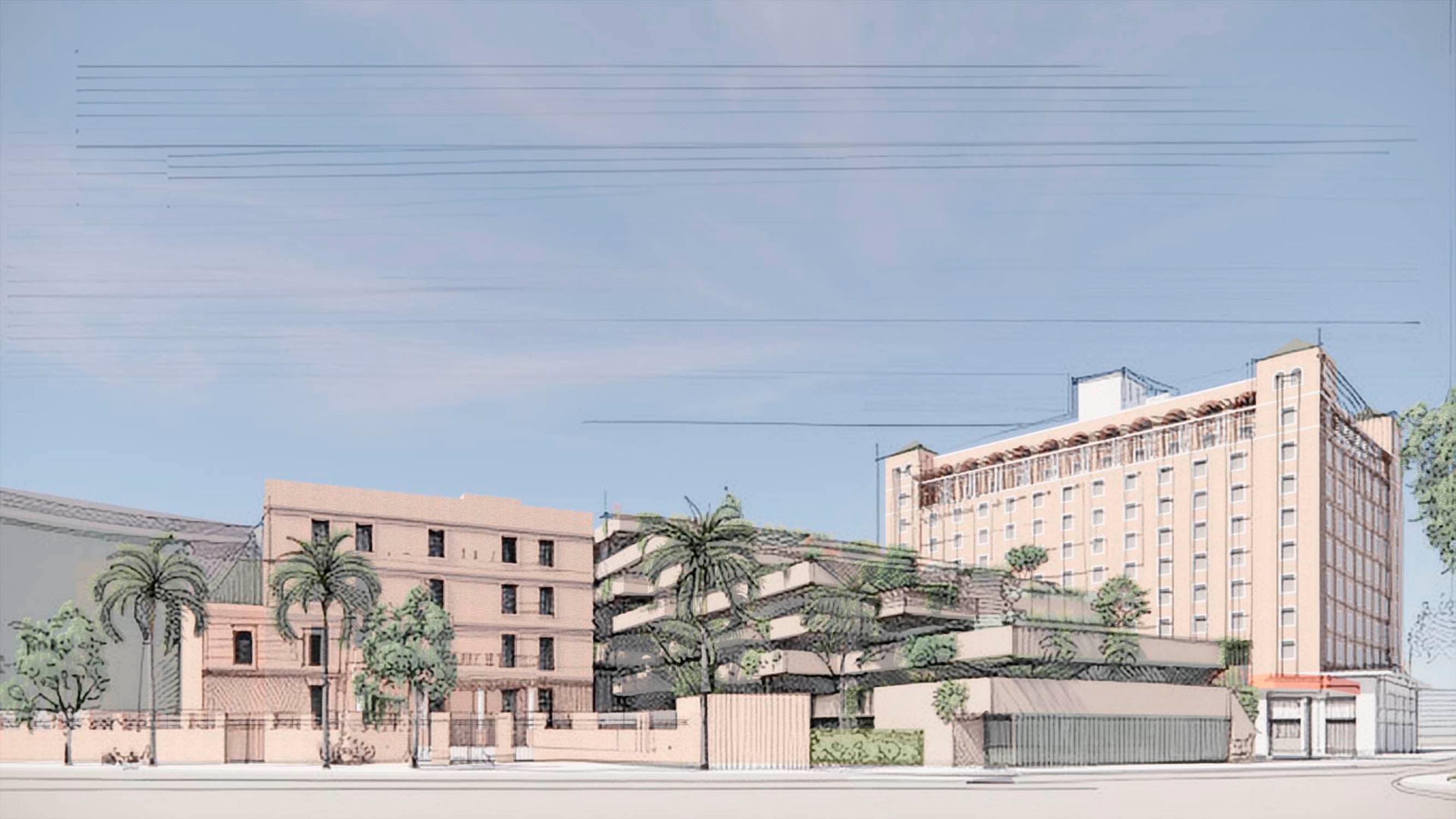 Imagen secundaria 1 - Bocetos de la nueva urbanización del Puesto de los Monos y el entorno