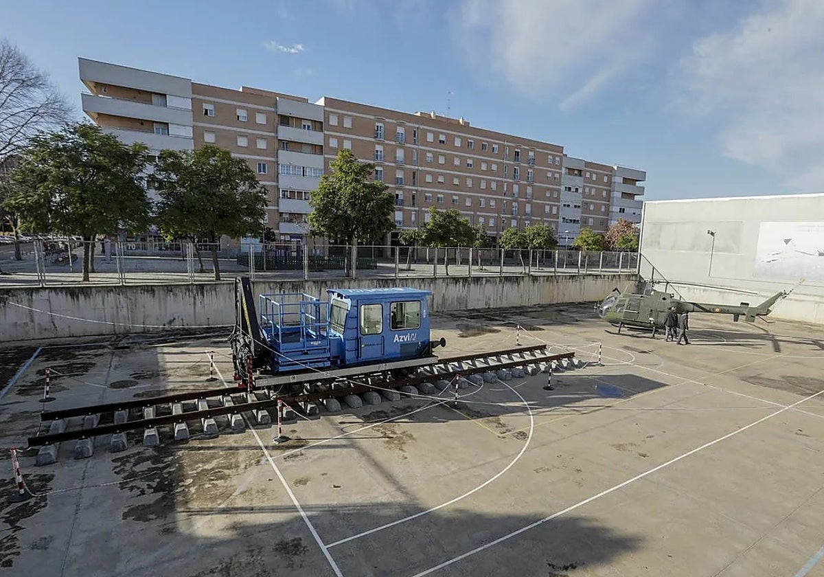 Una de las locomotoras de Azi en el Instituto Tecnológico Superior para formación