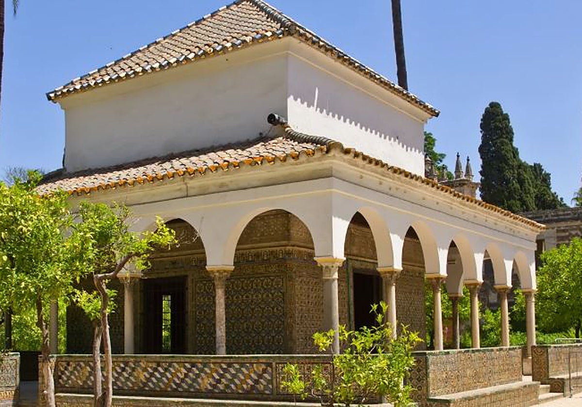 El Cenador de Carlos V en el Alcázar, en una foto de archivo