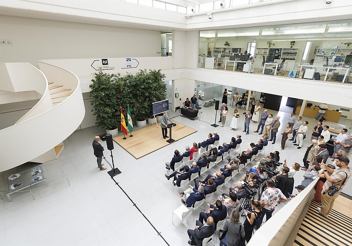 Antonio Sanz en un acto con el sector andaluz en tecnologías exponenciales.