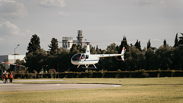 Imagen del helipuerto de la Cartuja