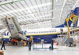 Ryanair amplía la capacidad de su hangar de reparaciones con dos nuevos talleres y un centro de formación
