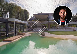 Así es la casa que vende Sergio Ramos en Madrid: tiene 1.000 metros cuadrados, ascensor y una piscina climatizada