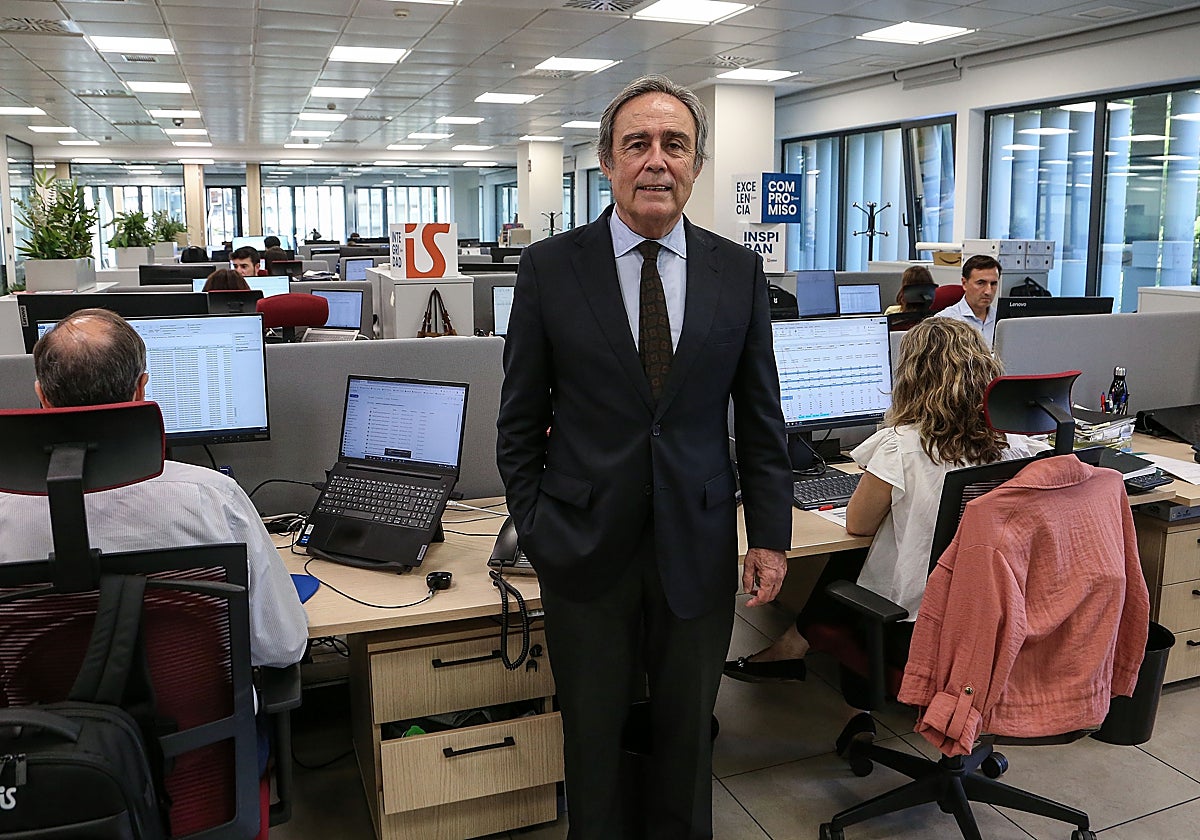 Ricardo Pumar, presidente de Insur, en las oficinas centrales del grupo