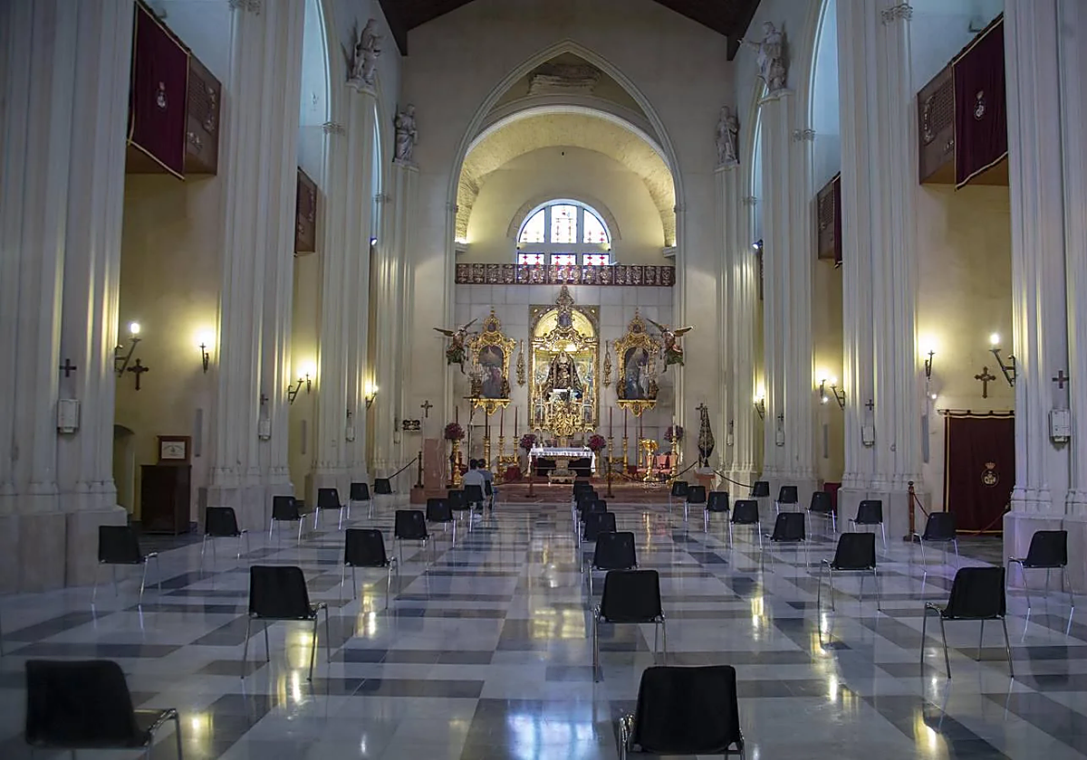 Nave central del santuario de los Gitanos, lugar donde se oficiará la boda entre Cayetano de Alba y Bárbara Mirjan