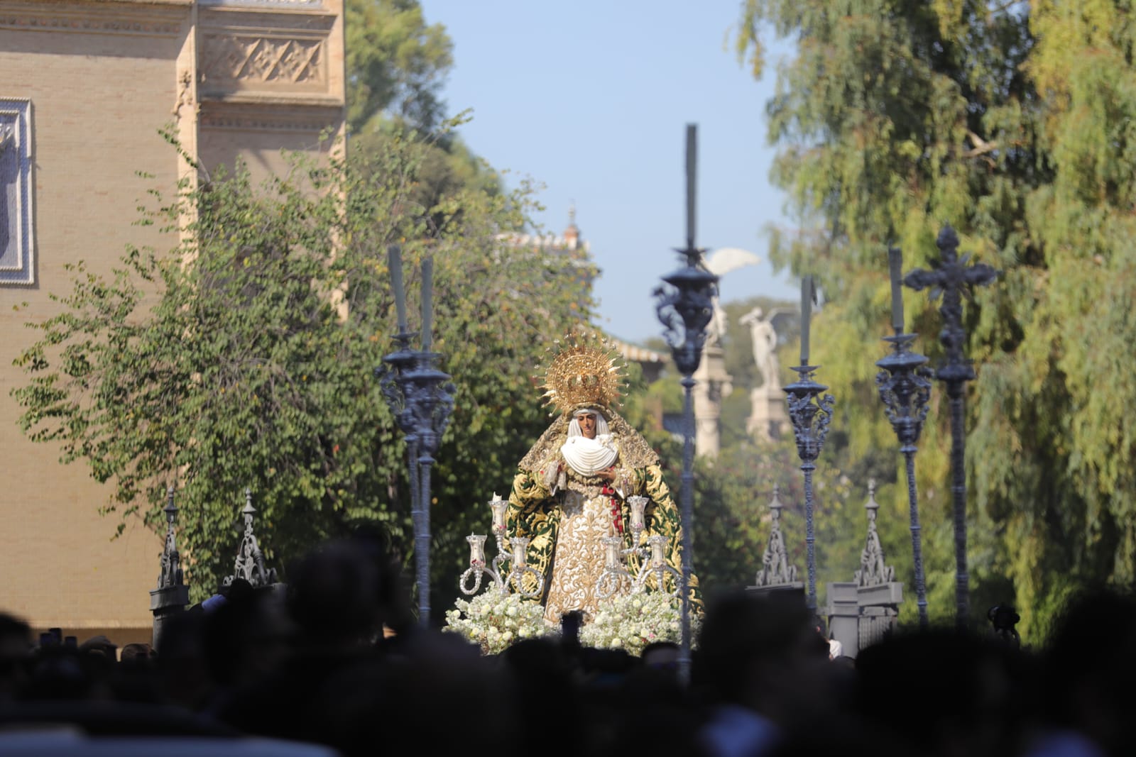 Abandonando el parque de María Luisa