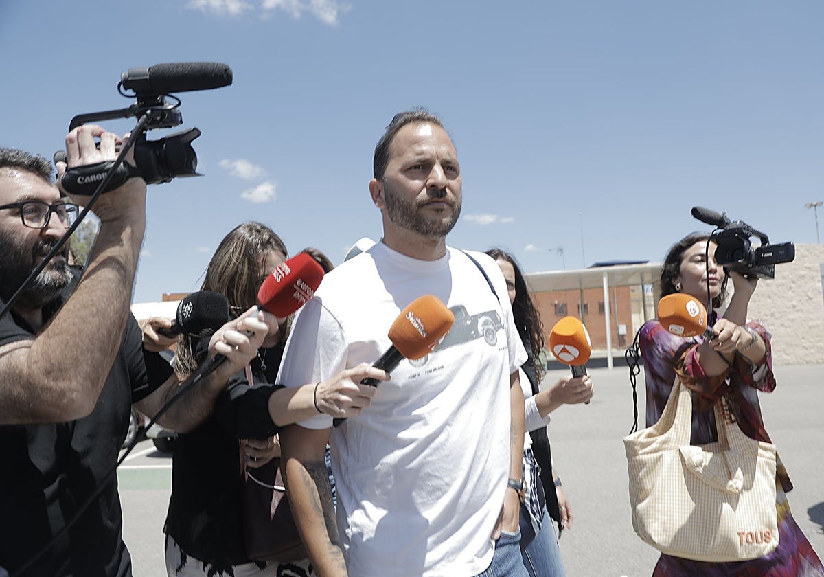 Antonio Tejado, a la salida de prisión en mayo de 2024