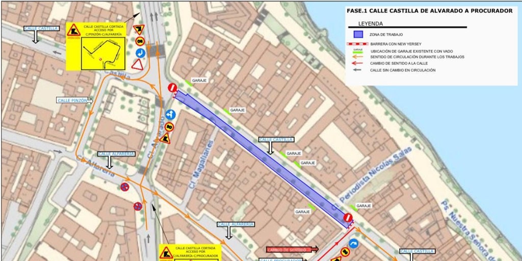 El Ayuntamiento de Sevilla habilitará un parking para residentes en el Paseo de la O por las obras en la calle Castilla