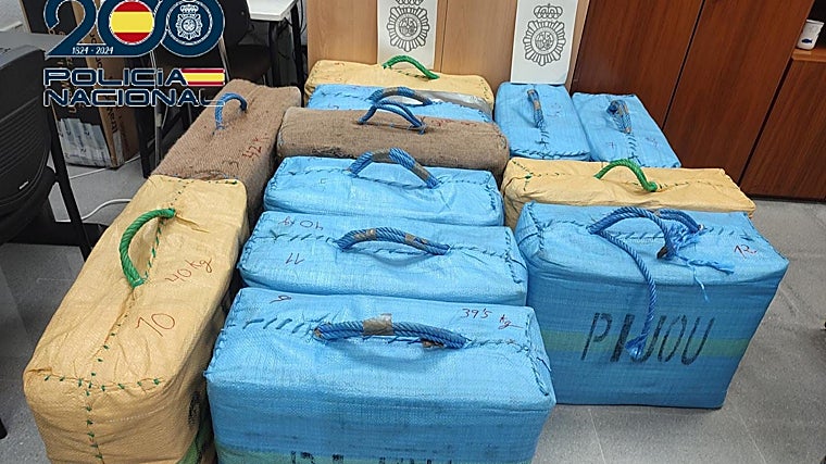 Los fardos intervenidos