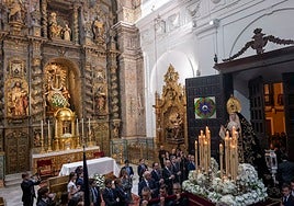 La ida de la Virgen de los Dolores de las Penas al convento de Santa Ana, en imágenes