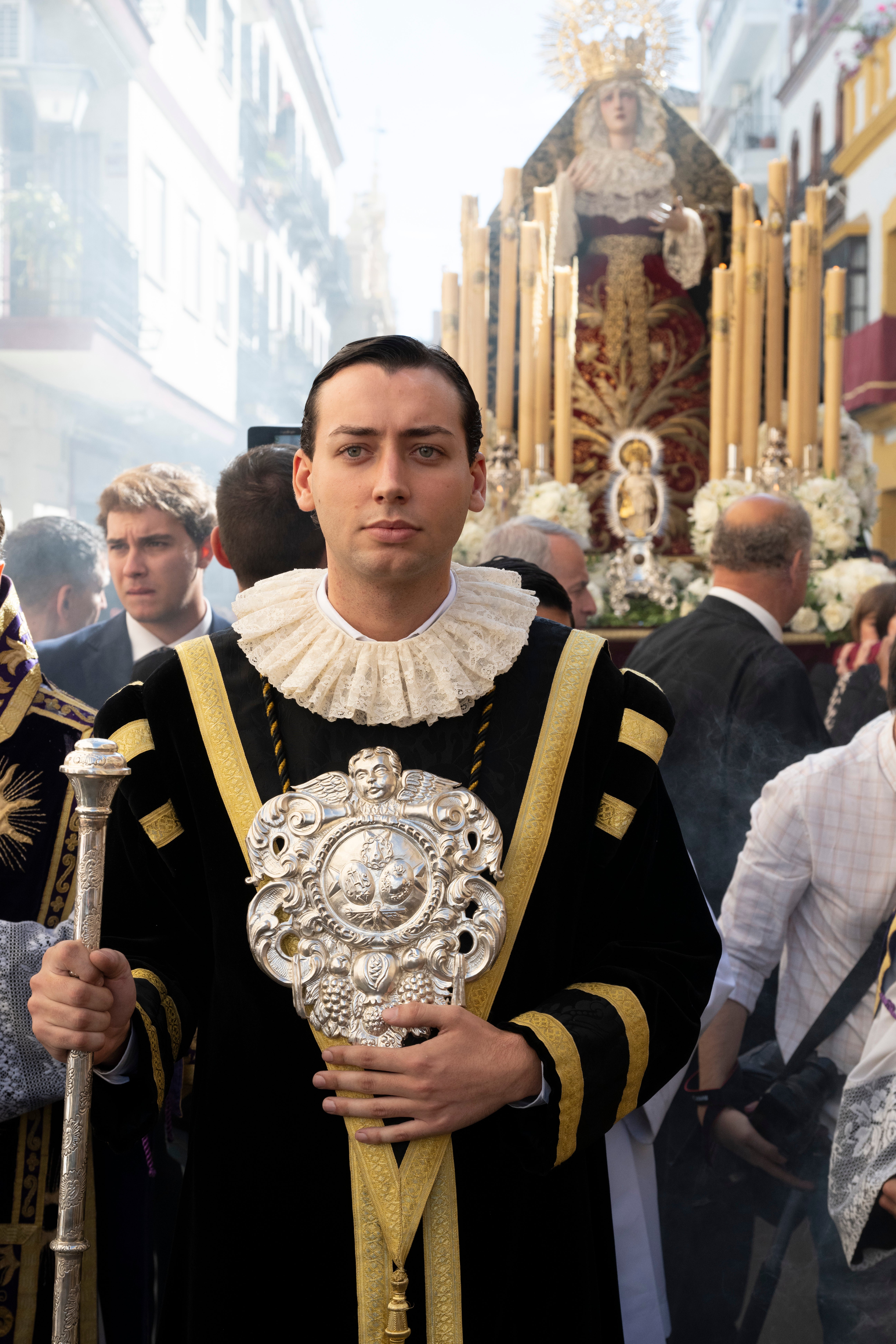 El traslado de regreso de la Virgen de los Dolores de las Penas, en imágenes