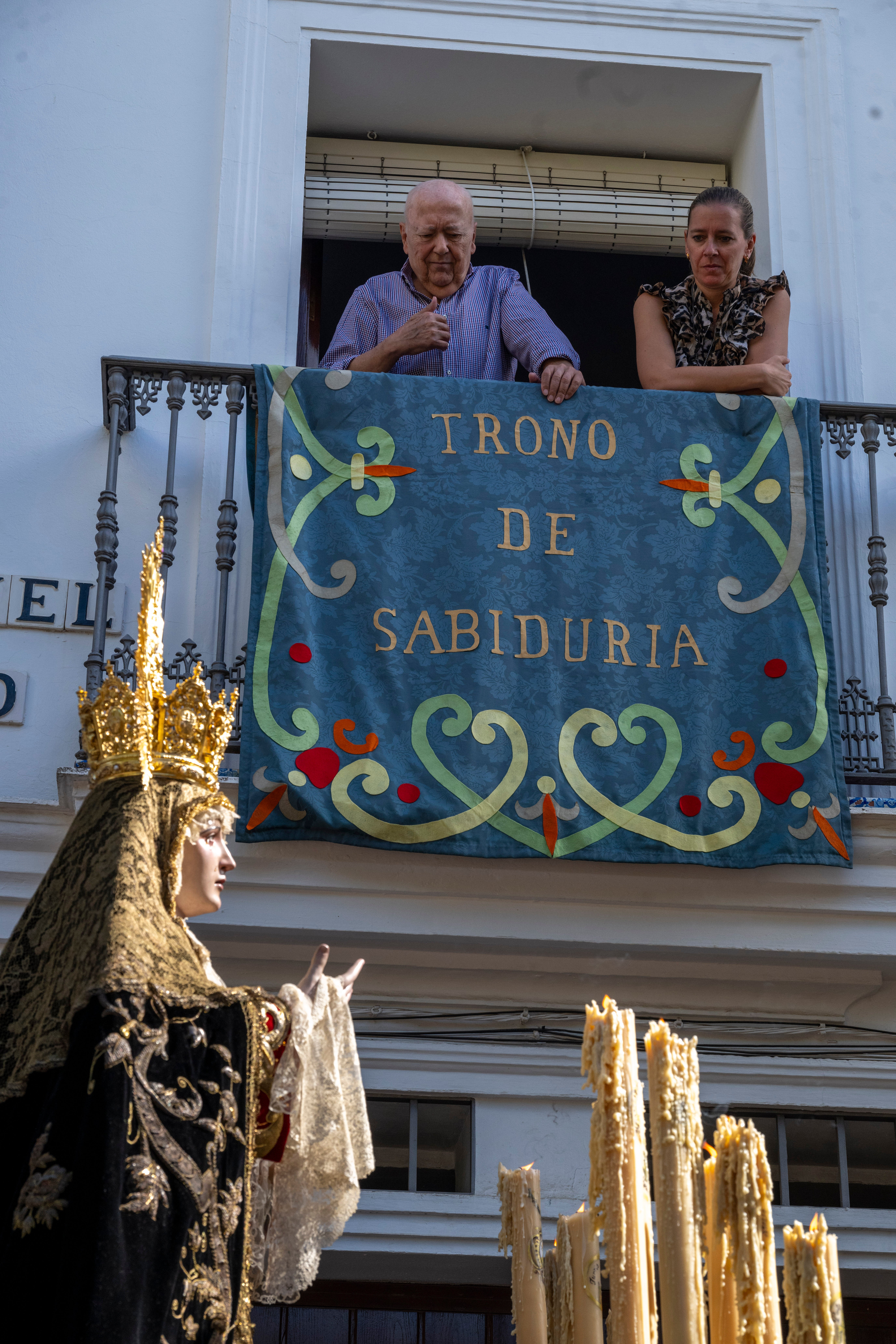 El traslado de regreso de la Virgen de los Dolores de las Penas, en imágenes