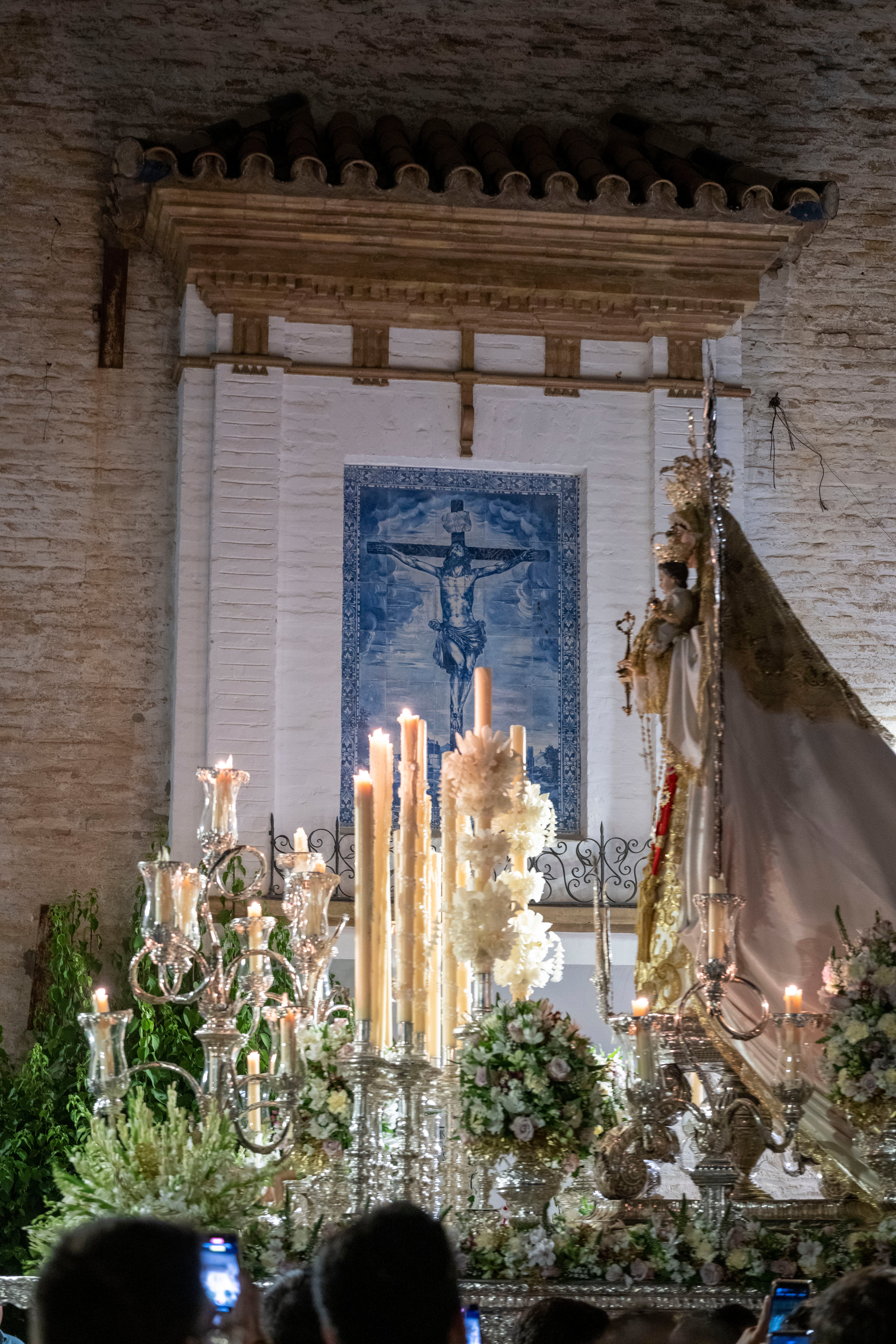 La salida del Rosario de San Julián y la Virgen de las Nieves, en imágenes