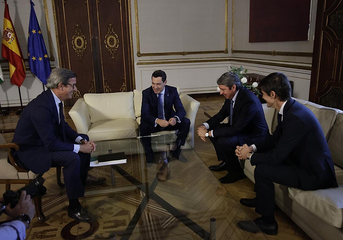 Jorge Paradela, Juanma Moreno, Antonio Bueno y Alejandro Page