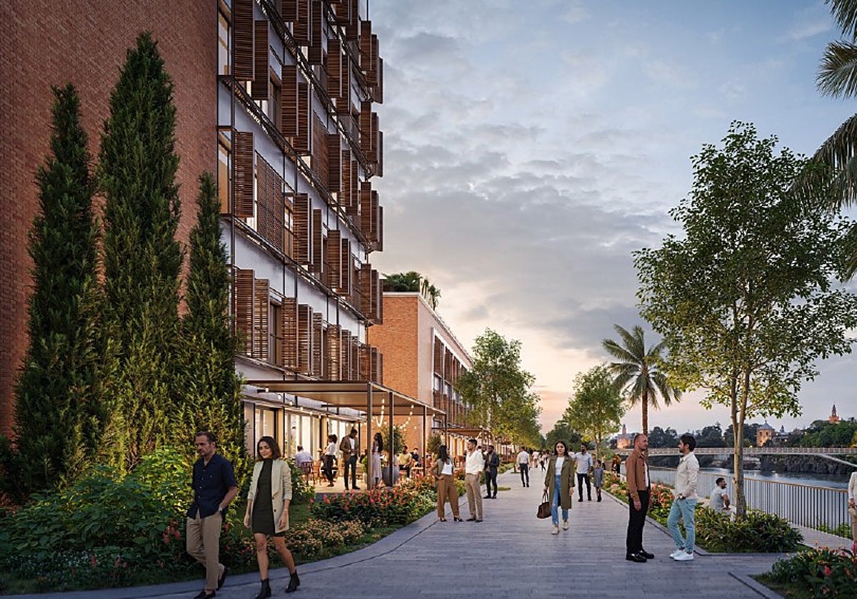 Recreación de uno de los espacios del proyecto Vera Sevilla