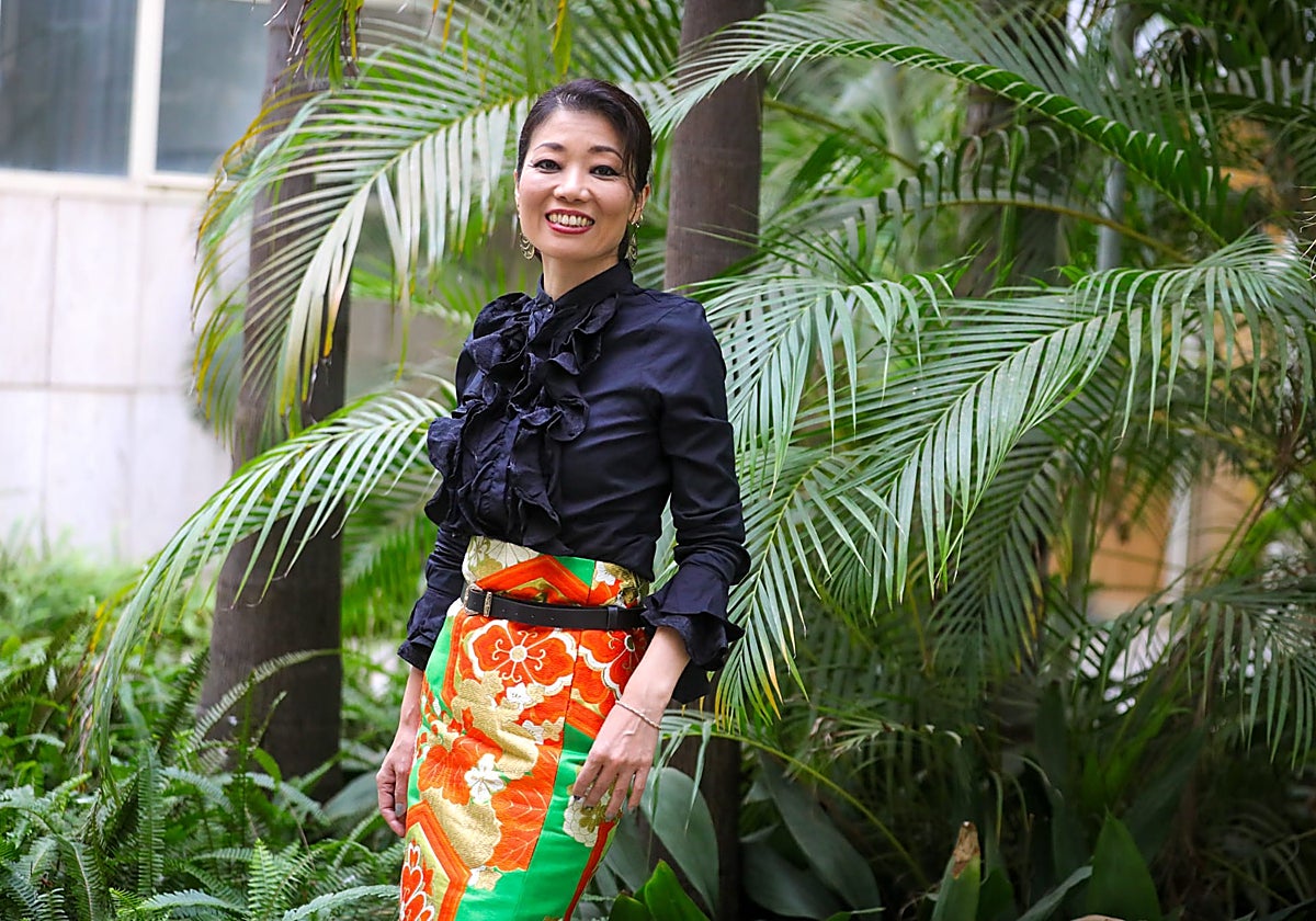 Noriko Martín en las instalaciones de ABC de Sevilla