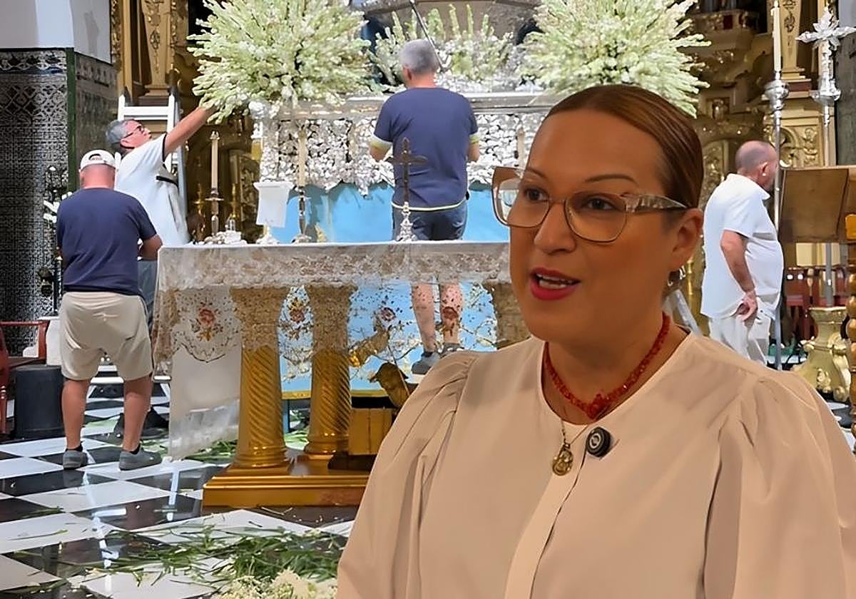 Concha Amores, Hermana Mayor de la Purísima de La Algaba