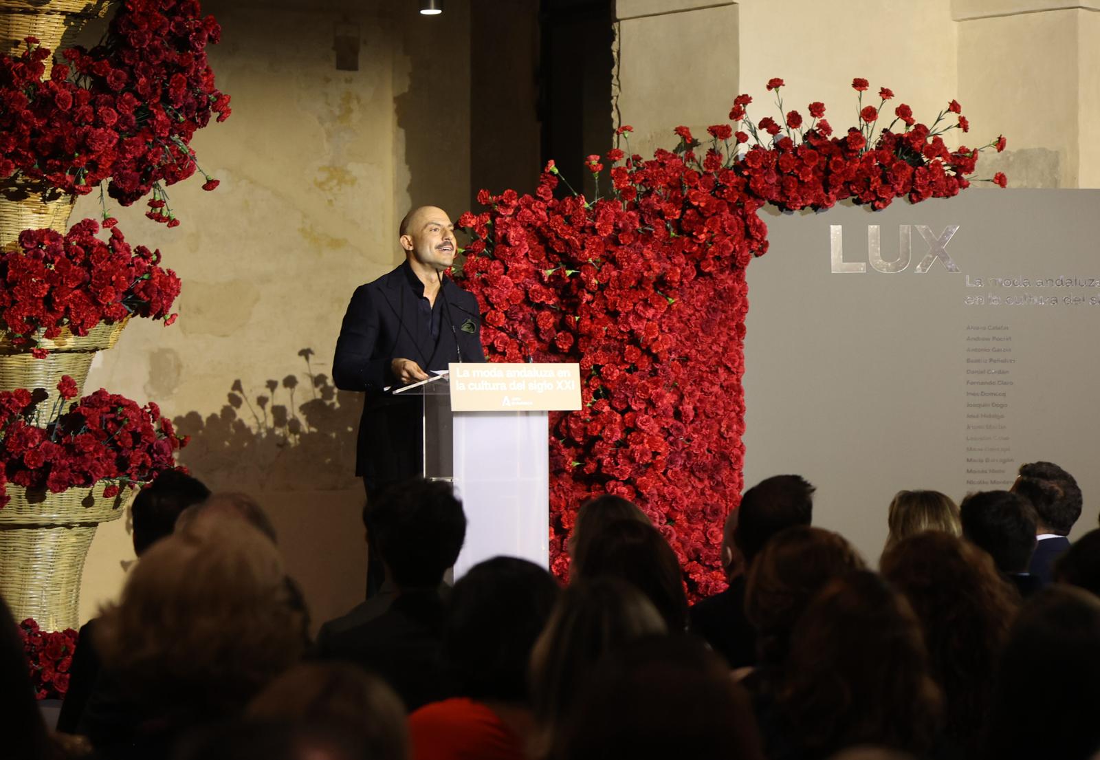 Un momento de la inauguración de la exposición Lux