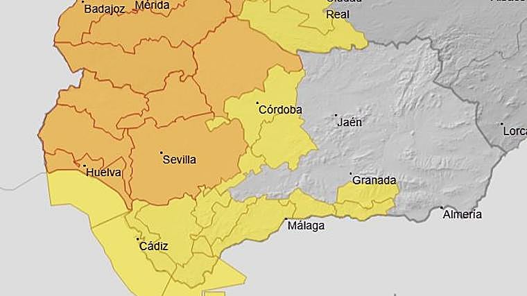 Avisos meteorológicos de la Aemet para este miércoles 29 de octubre