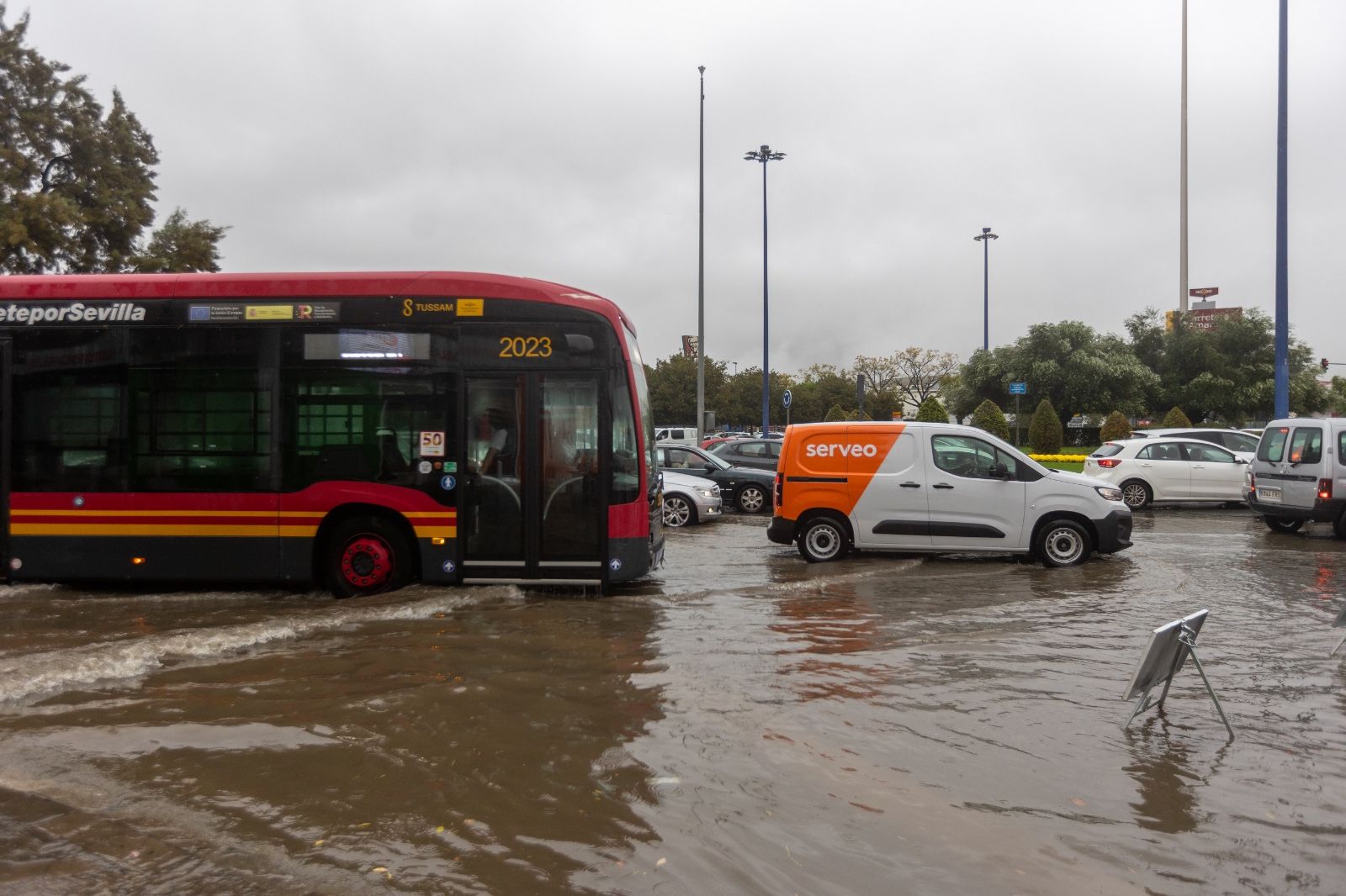 Fuertes lluvias en Sevilla: así afecta la borrasca a la ciudad