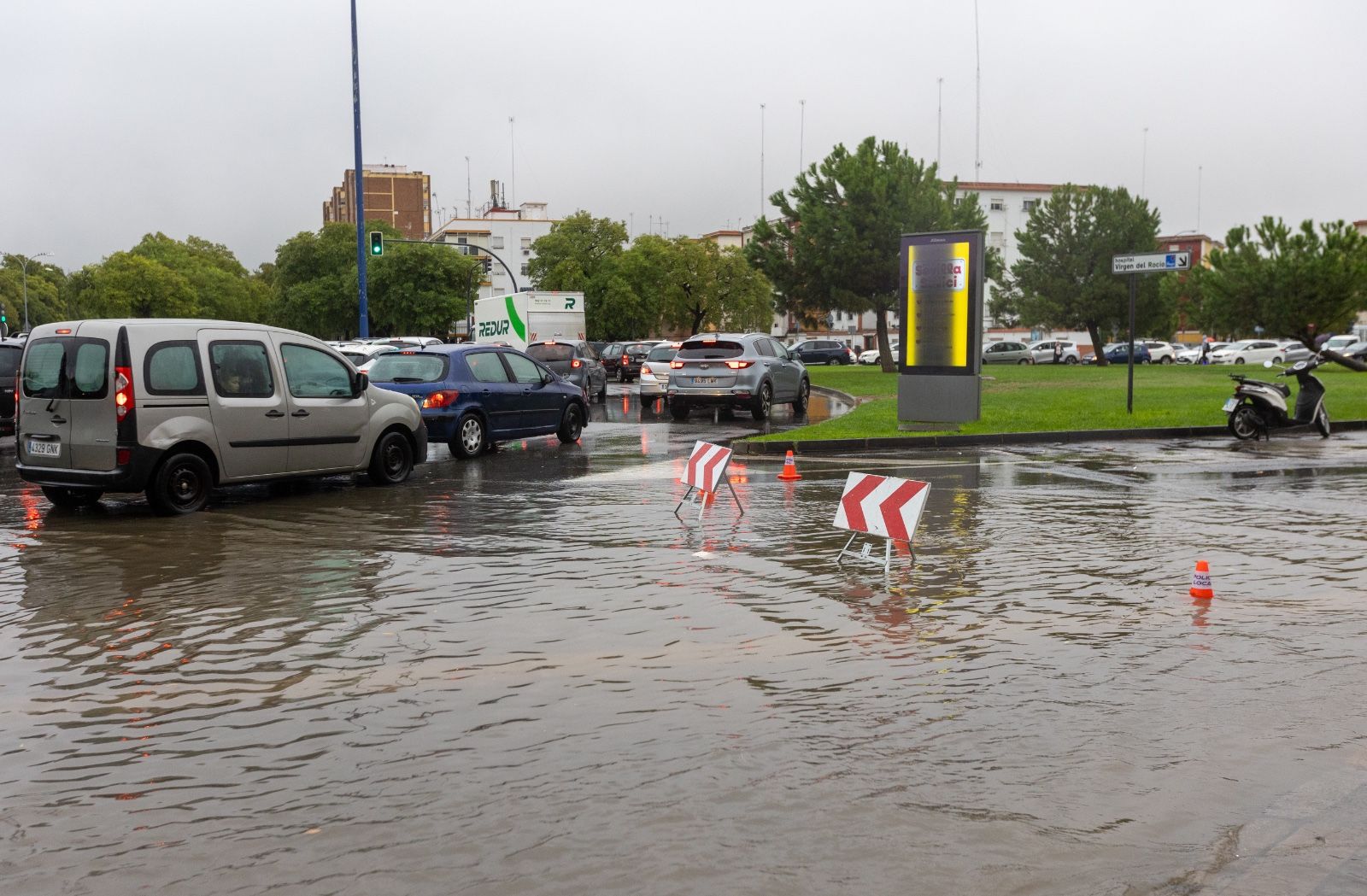 Fuertes lluvias en Sevilla: así afecta la borrasca a la ciudad