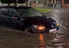 En vídeo: así han descargado las fuertes tormentas sobre Dos Hermanas con más de 50 litros por metro cuadrado
