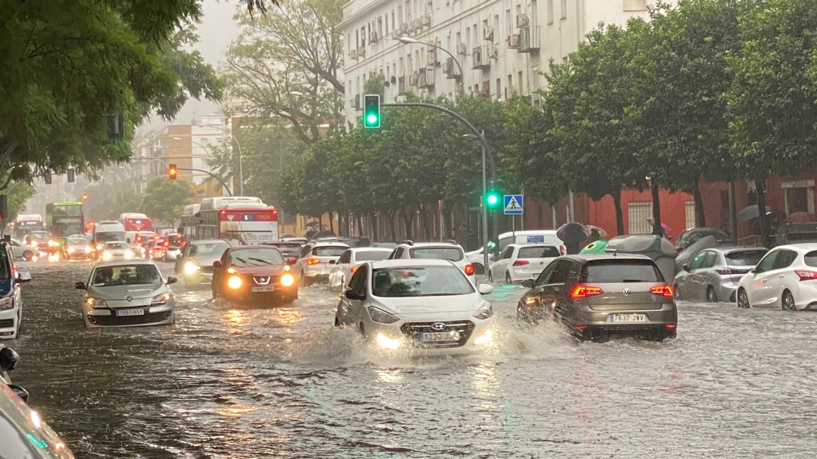 Fuertes lluvias en Sevilla: así afecta la borrasca a la ciudad