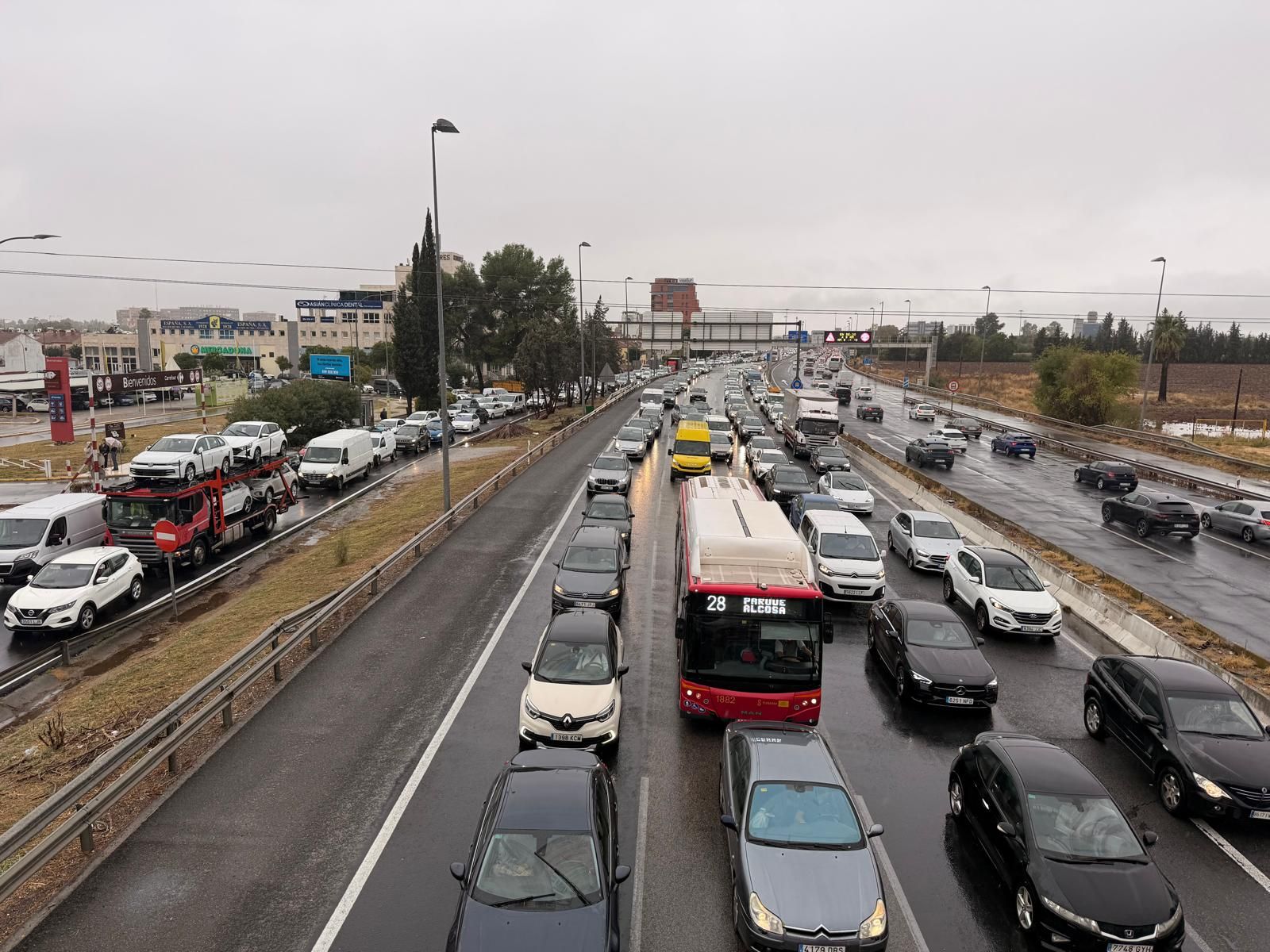 Fuertes lluvias en Sevilla: así afecta la borrasca a la ciudad