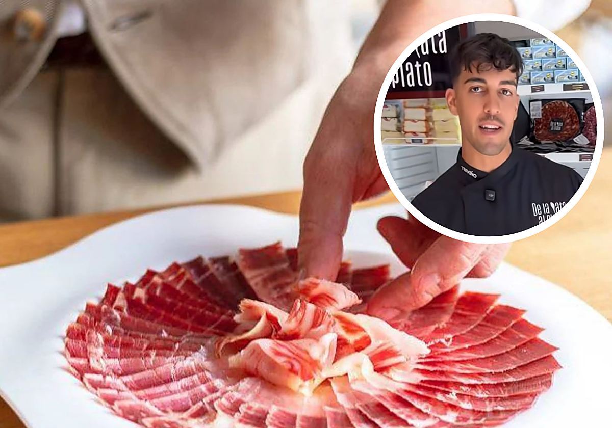 Montaje cortador de jamón