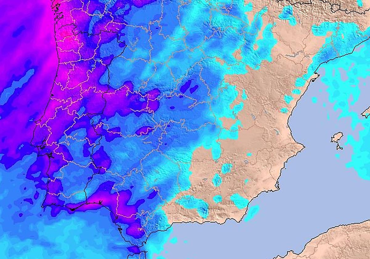 Precipitación acumulada que se espera para este viernes 5 de noviembre