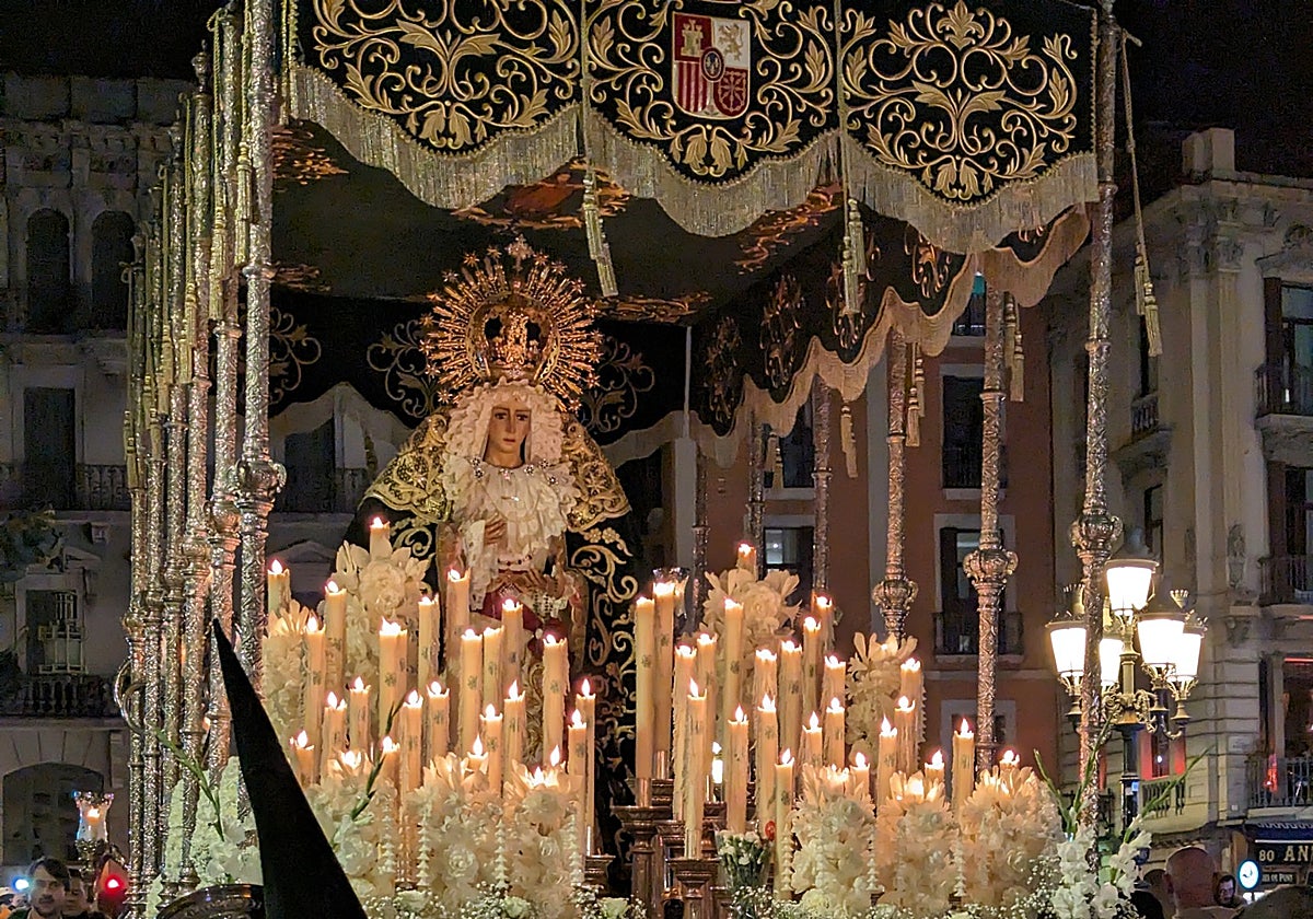 La Macarena de Barcelona durante la estación de penitencia