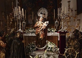 La estampa efímera de la Reina de Todos los Santos en la capilla de las Ánimas de Omnium Sanctorum