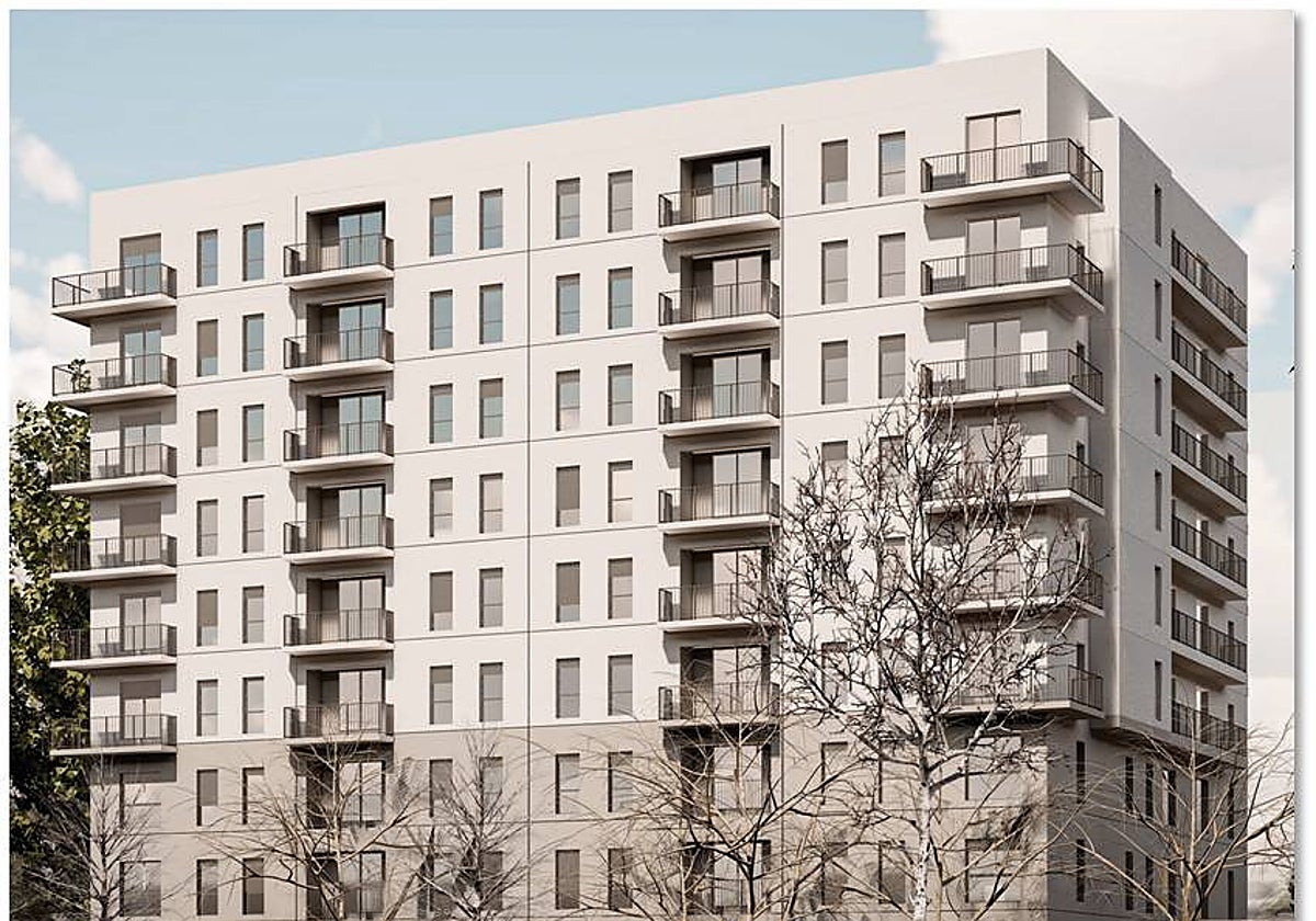 Imagen de las futuras viviendas de Protección Oficial del Residencial 'La Algodonera'