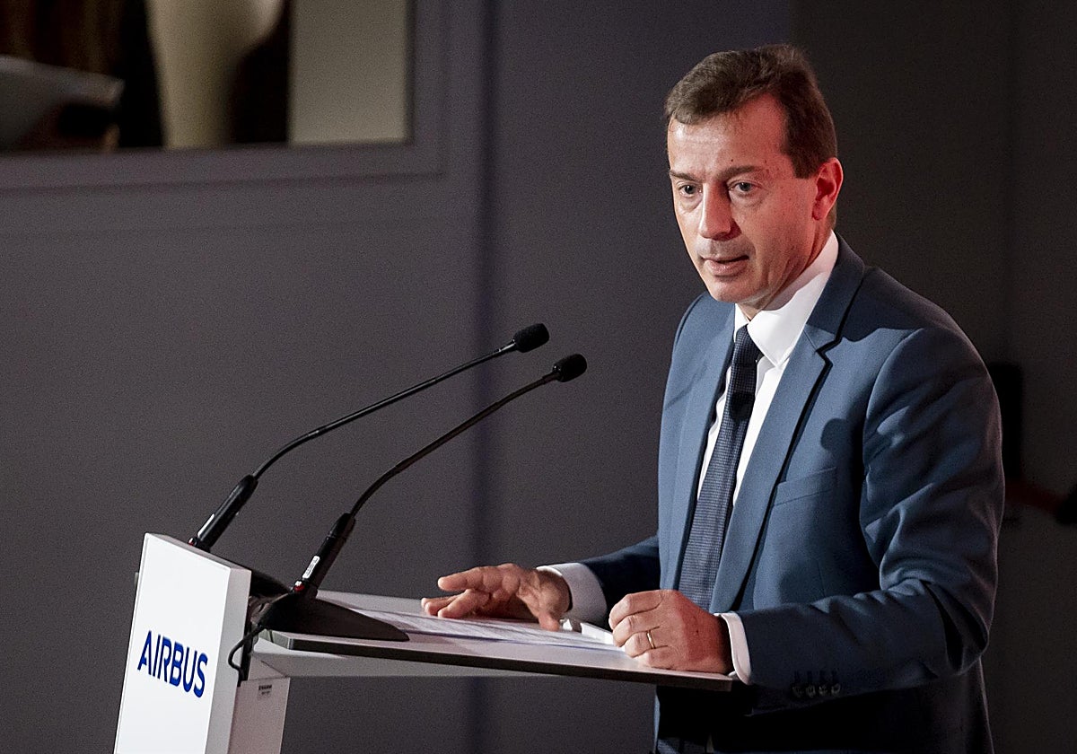 El CEO de Airbus, Guillaume Faury, en uno de los actos del grupo