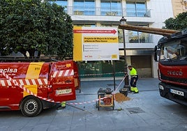 Comienzan las obras de reurbanización de la Plaza Nueva de Sevilla, que durarán un año y medio