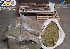 Veinte detenidos de un clan familiar en una pedanía de Las Cabezas de San Juan con una tonelada de marihuana